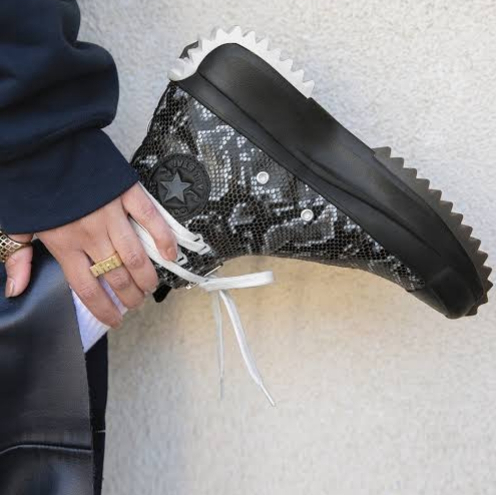 NWT Converse Run Star Hike Snake High Zip " Engine Smoke Black" 170057C Unisex